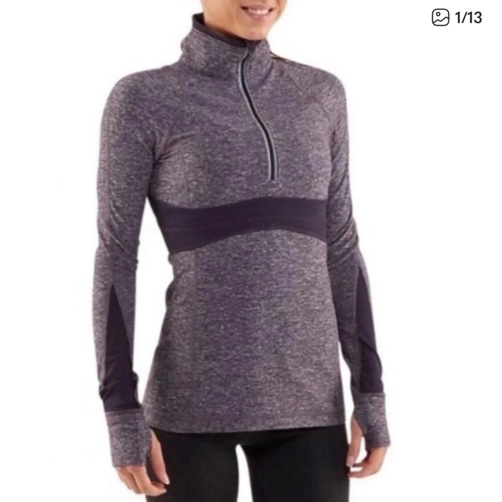 Lululemon Run Full Tilt 1/2 Zip Pullover size
6 Purple